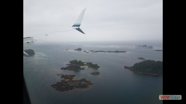 ... then the islands to Sitka